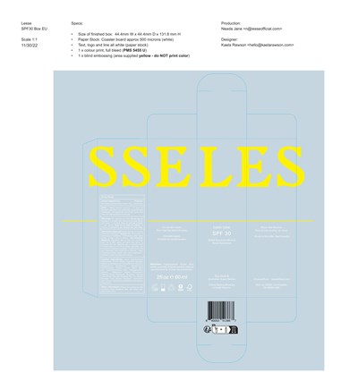 Lesse Unit Carton Label (Lesse Unit Carton Label 1)